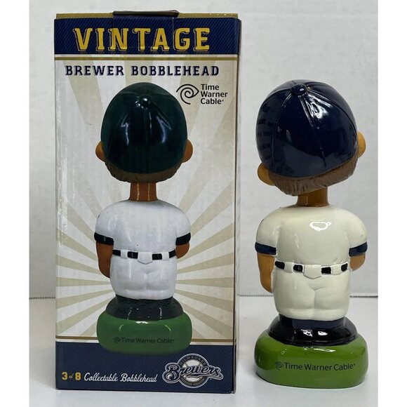 2014 Milwaukee Brewers Bob "Bullhead" Bruer Collectible Bobblehead, #3 of 8 - Picture 5 of 11